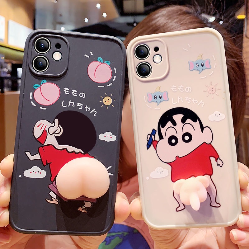 Ốp Điện Thoại Nhựa PP In Hình Cậu Bé Bút Chì Shin-Chan Cho iPhone 12 11 Promax xsmax 6s 7P 8Plus