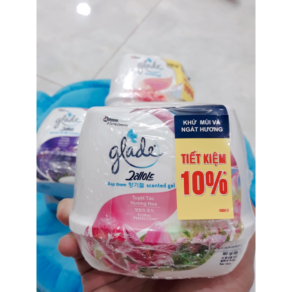 Combo 2 hộp sáp thơm GLADE Tuyệt Tác Hương Hoa - Floral Perfection 180g x 2 (Tiết kiệm 10%)