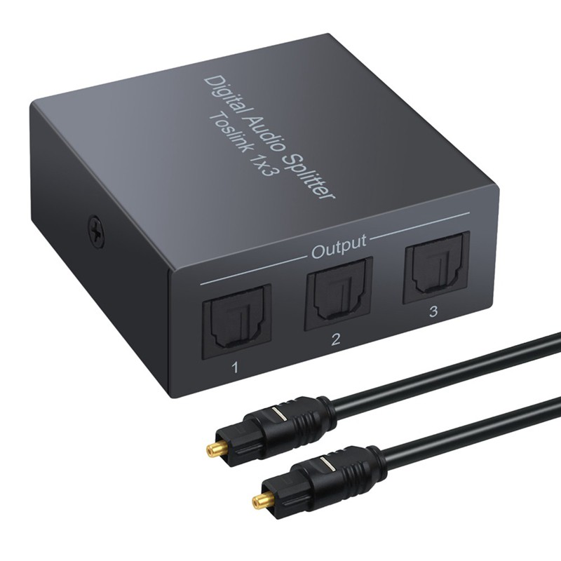 Bộ Chia Âm Thanh 3 Cổng Spdif Toslink 1 Ra 3 Đầu Ra Chuyên Dụng Chất Lượng Cao