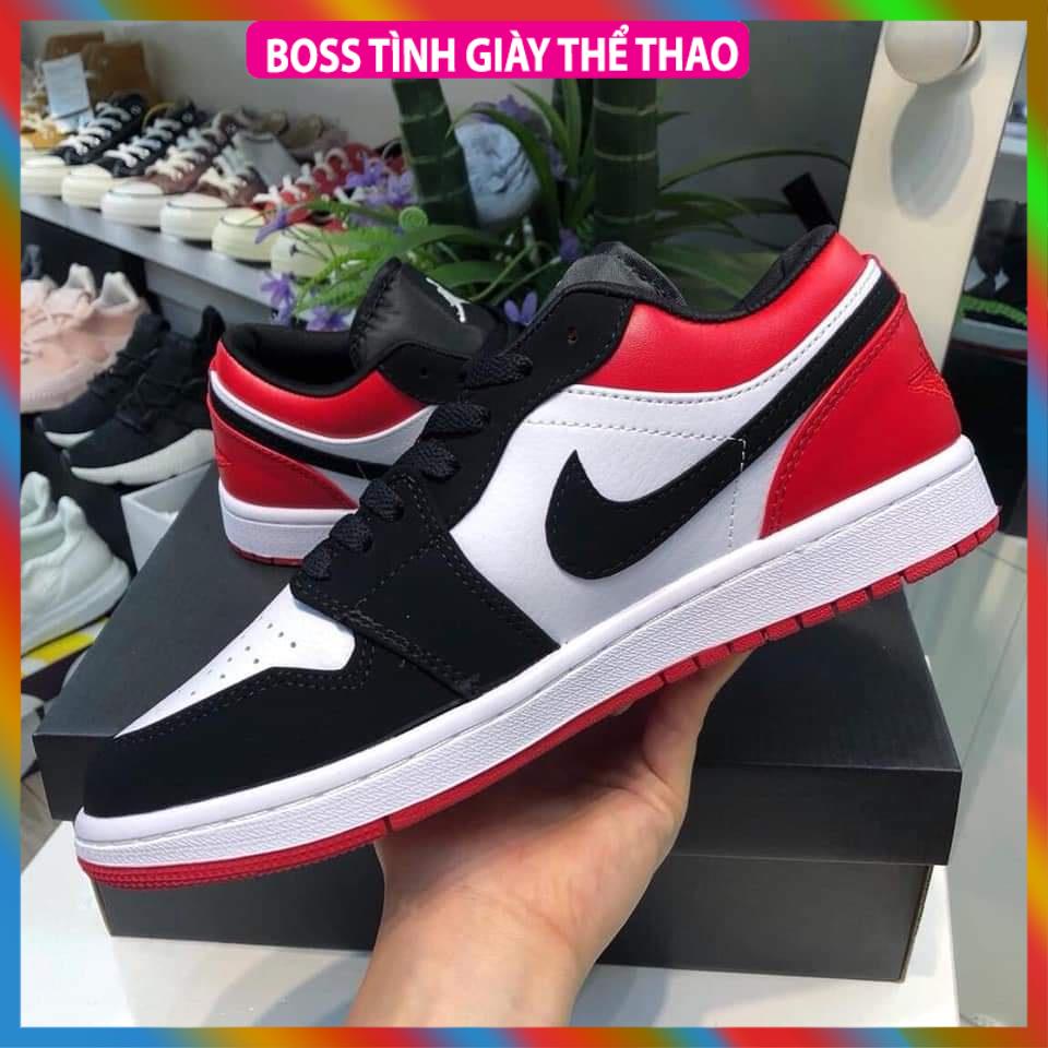 Giày JORDAN 1 Low đen trắng , Giày Sneaker 𝐉𝐎𝐃𝐀𝐍 1 Panda THẤP CỔ Màu Đen Trắng-Tình