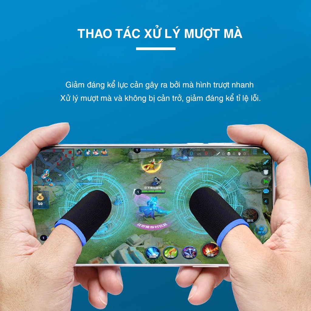 Găng tay chơi game PUBG, Liên Quân Cotton, Chống mồ hôi tay, tăng độ nhạy cảm ứng MINPRO