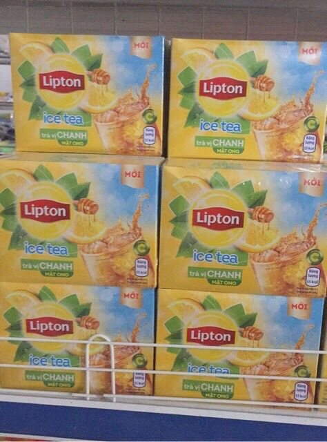 Hộp Trà Lipton Ice Tea Vị Chanh Mật Ong/ Đào Hoà Tan 16 gói
