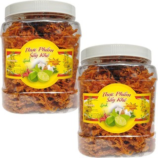 [Combo 2 Hũ] Khô Bò Sợi Loại Ngon - Mỗi Hũ 300G dùng trộn gỏi hoặc ăn kèm bánh mì xôi tuyệt vời TPS