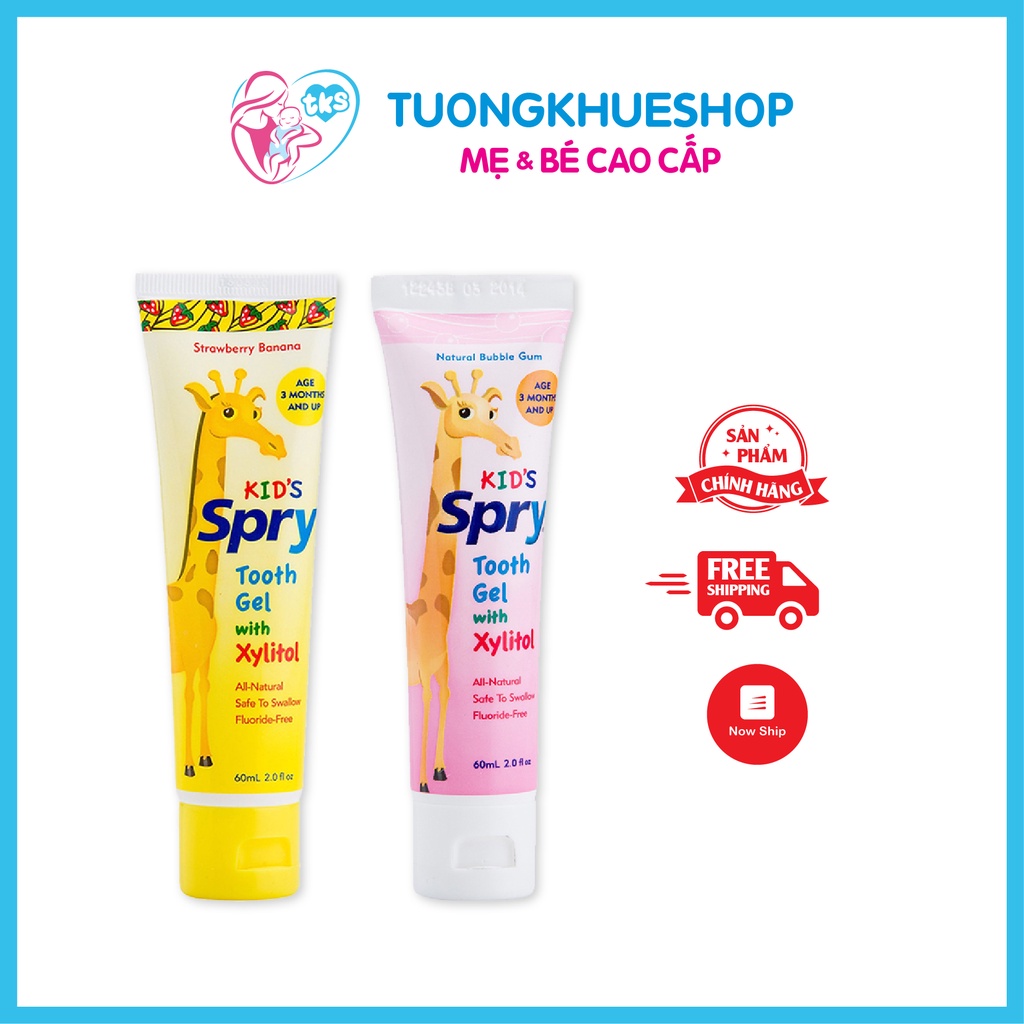 Kem đánh răng trẻ em Kid's Spry 60ml - Mỹ