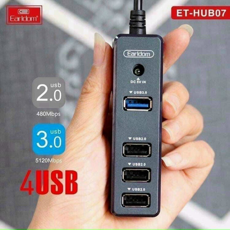 Ổ CẮM 3 CỔNG USB EARDOM