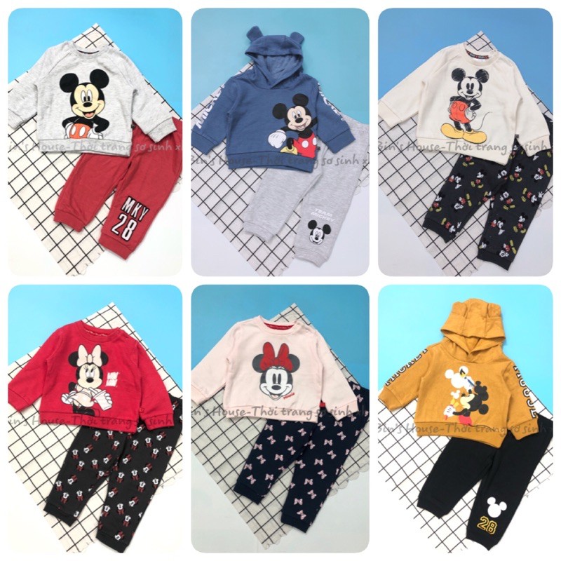 Bộ nỉ Mickey sz 9m-2y