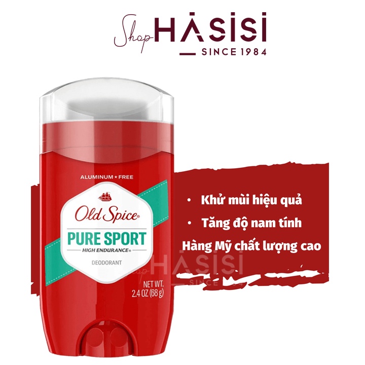 Lăn Khử Mùi OLD SPICE - Pure Sport High Endurance Deodorant 68g( Đỏ)