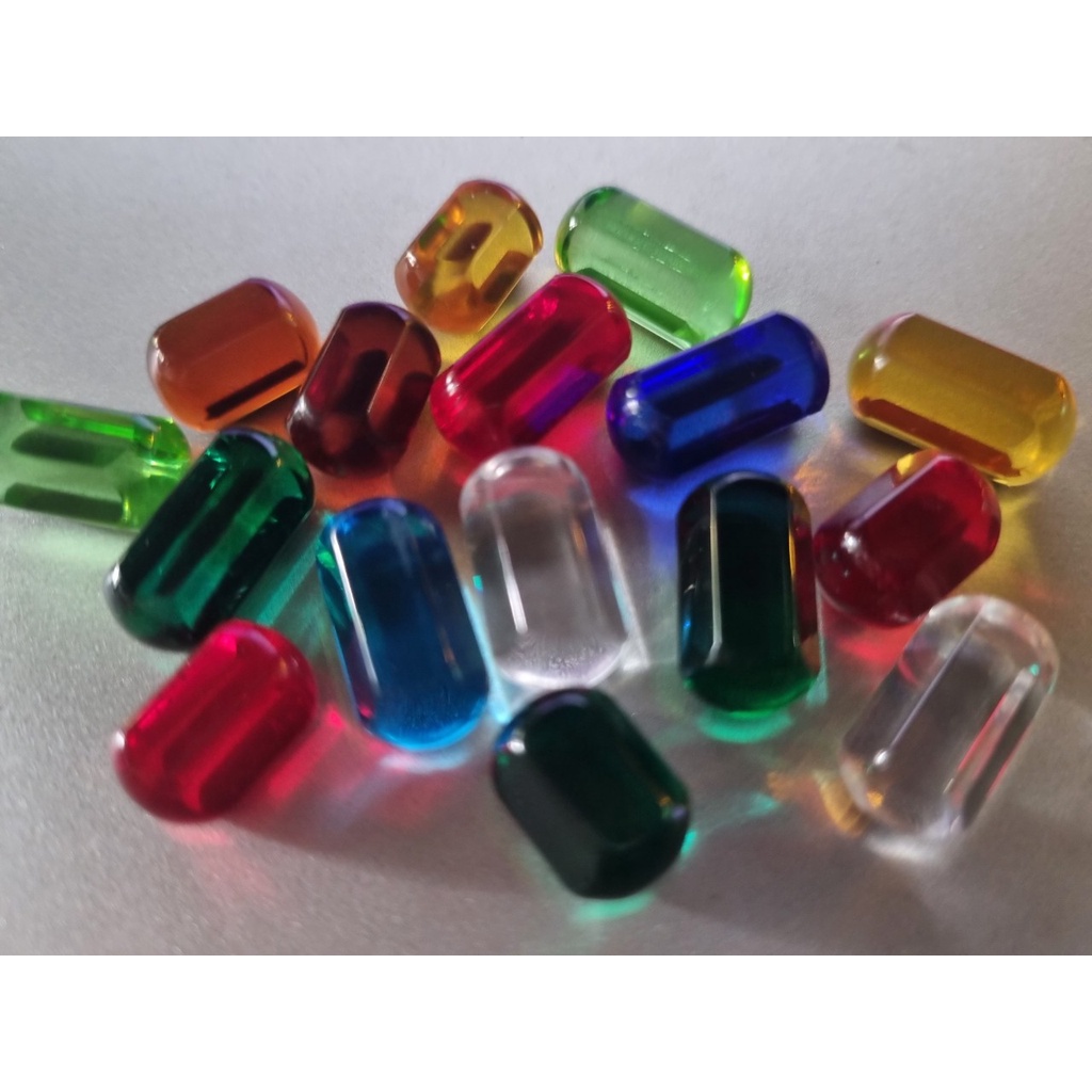 01 viên bi Thuỷ Tinh Lục Lăng size 8mm