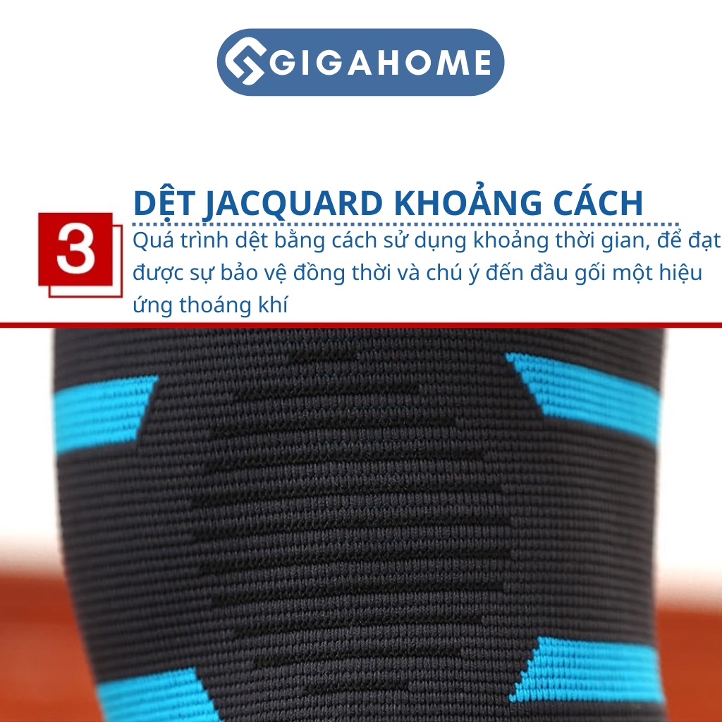 Combo 2 Băng Gối Thể Thao Tập Gym, Đá Bóng GIGAHOME Co Giãn Đàn Hồi, Tránh Chấn Thương 9367