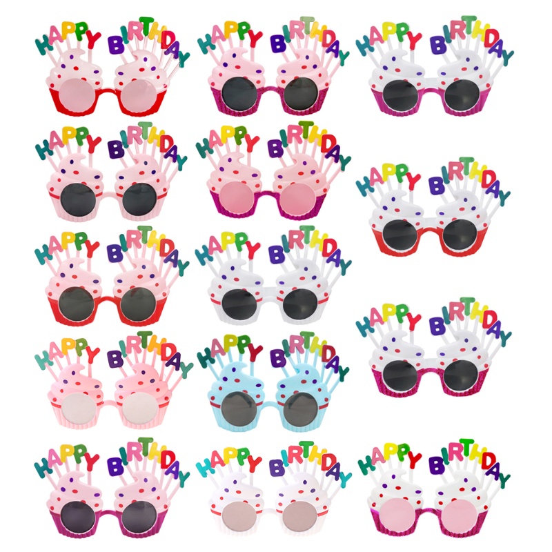 Mắt kính vui nhộn chữ Happy Birthday làm đạo cụ chụp ảnh cho trẻ nhỏ và người lớn