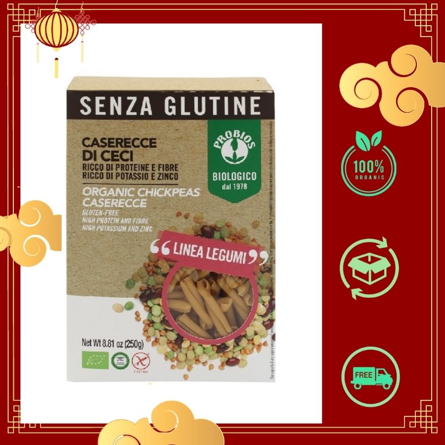 [ĂN DẶM] Nui Ống Xoắn Đậu Gà Hữu Cơ 250g ProBios Cho Bé Ăn Dặm Organic Dinh Dưỡng Hữu Cơ An Toàn Cho Bé