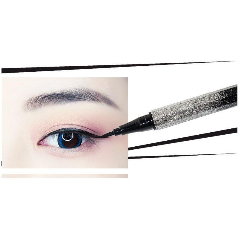 Ảnh thật Kẻ Mắt Bút Kẻ Mắt Suake Kim Tuyến Màn Đêm Sang chảnh lâu trôi chính hãng nội địa