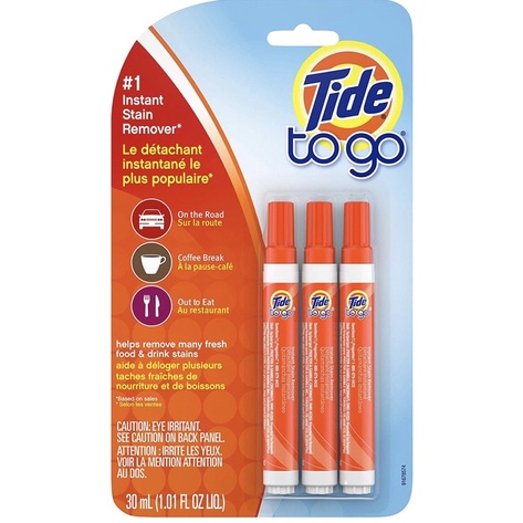 Bộ 3 Cây Viết Tẩy Vết Bẩn Áo Quần Tide To Go Instant Stain Remover Liquid Pen