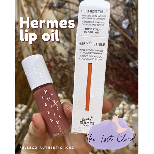 Son Hermes Lip Oil fullbox mới nhất AUTH - Hermesistible Infused Care Lip Oil