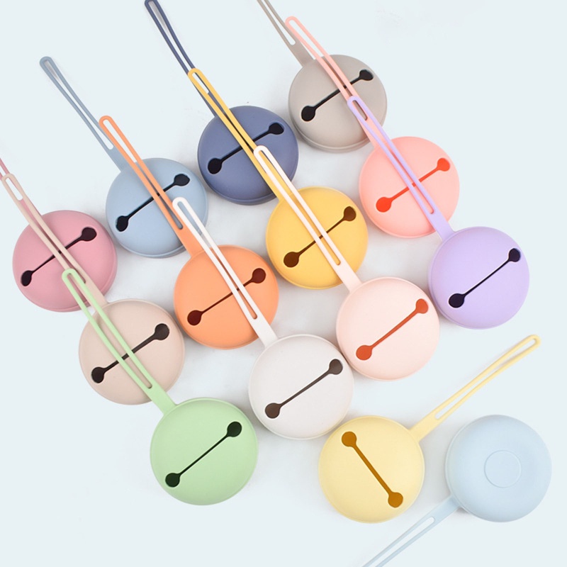 Hộp Đựng Núm Vú Giả Bằng Silicone Hình Mặt Cười Cho Bé Sơ Sinh