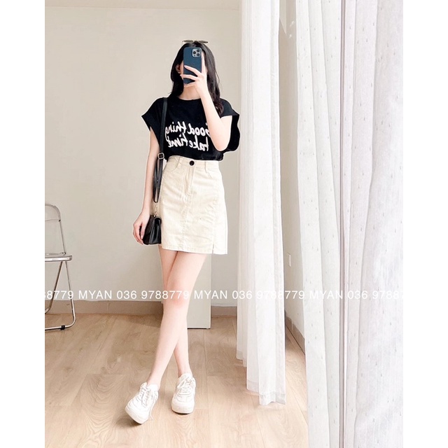 Set áo phông kèm chân váy