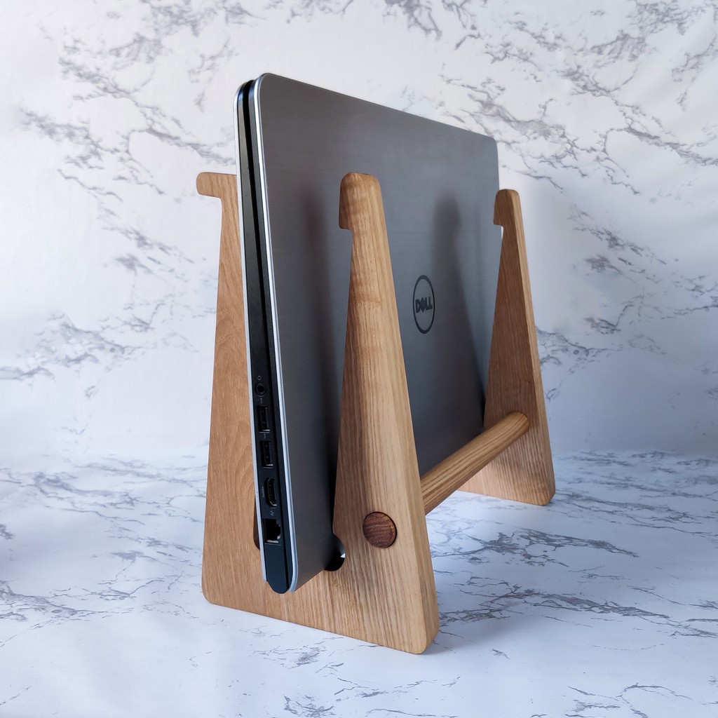 KỆ/GIÁ ĐỠ CHO LAPTOP/MACBOOK 2 TẦNG ĐA NĂNG TỪ GỖ DECOR TỰ NHIÊN (LOẠI CAO) | BigBuy360 - bigbuy360.vn