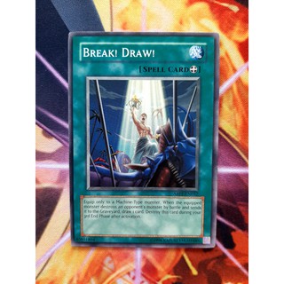 [ ĐẬU PHỘNG OCG ] THẺ BÀI YUGIOH MINT 90 -SPELL -Break! Draw! - NGÔN NGỮ TIẾNG ANH