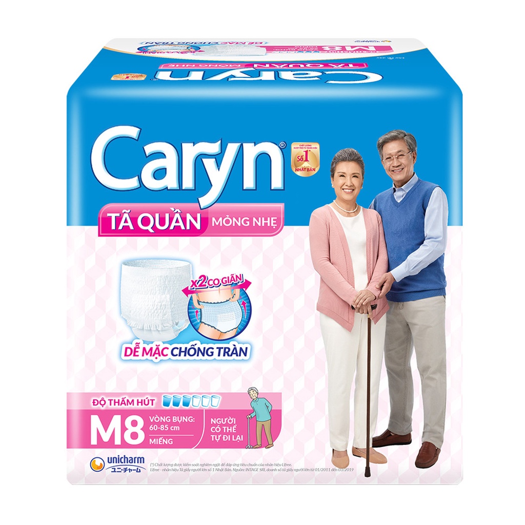Tã Quần Người Lớn Caryn Size M (8 miếng, 16 miếng, 32 miếng)