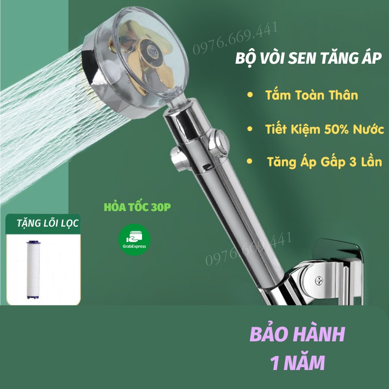 Vòi Sen Tăng Áp Vòi Hoa Sen Tăng Áp Chế Độ Nước Siêu Mạnh Gia Dụng Thông Minh ASAKI