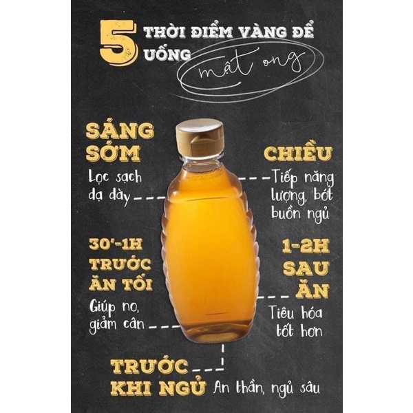 [Bao đổi trả] Mật ong hoa trắng 100% tự nhiên - Nông sản sạch Tây Nguyên - Cam kết mật ong nguyên chất