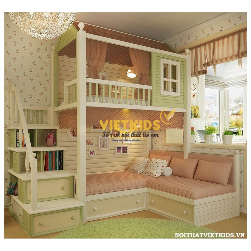 Giường tầng trẻ em đẹp MẪU MỚI – GT.024