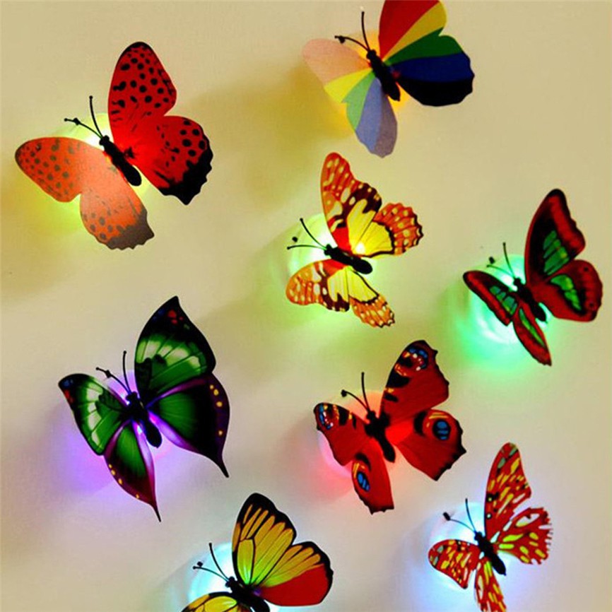 Đèn LED hình bướm đế hít dành cho trang trí giáng sinh