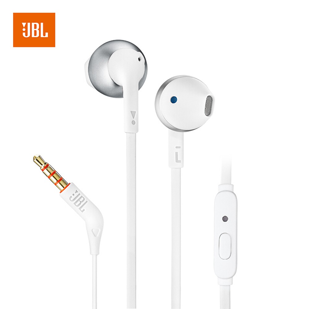 Tai nghe nhét tai Jbl T205 kèm Micro jack 3.5mm âm thanh sống động cho IPHONE ANDROID chất lượng cao