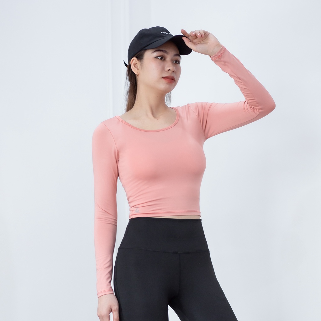 Áo tập thể thao Croptop Dài tay tập gym, yoga , erobic