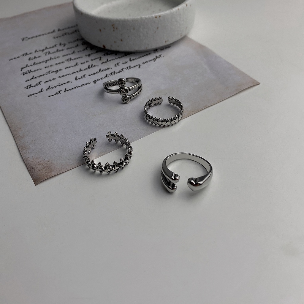 Nhẫn Hình Ngôi Sao Năm Cánh Phong Cách Retro Cá Tính