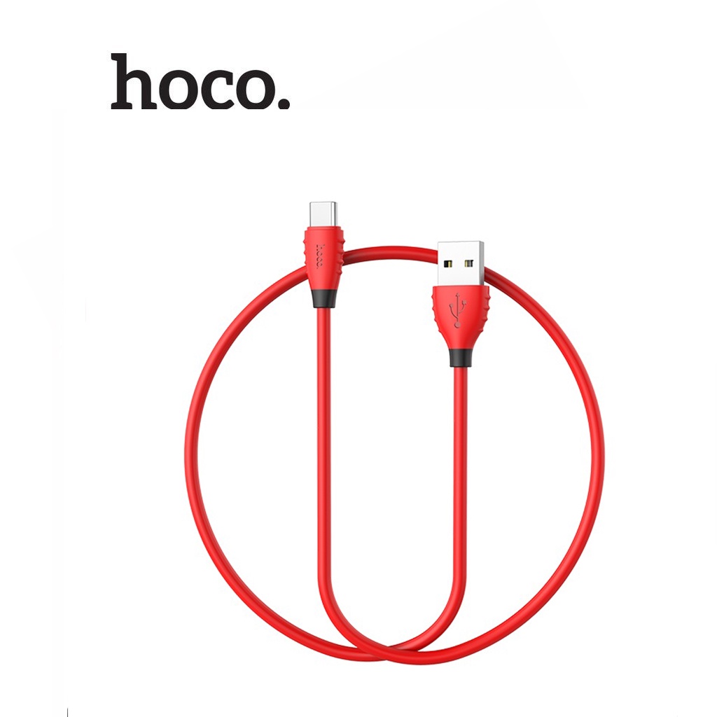 Cáp sạc 2.4A Hoco X27 Type-C dây TPE siêu bền dài 120CM cho Android