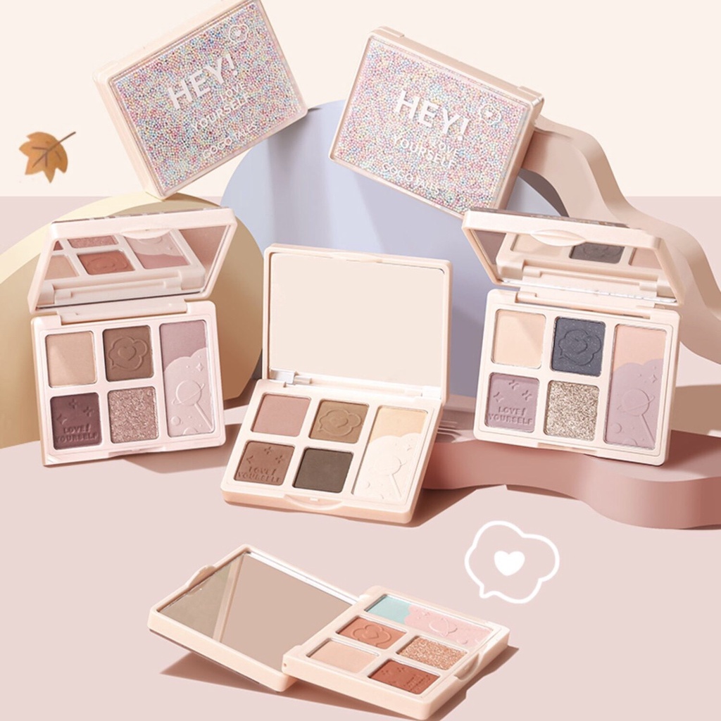 Bảng phấn mắt kẹo 6 màu GOGO TALES tông cam đào nâu đất Bubble Gum Candy Ball Eyeshadow Palette Gogotales GT297 GOGO91 | BigBuy360 - bigbuy360.vn