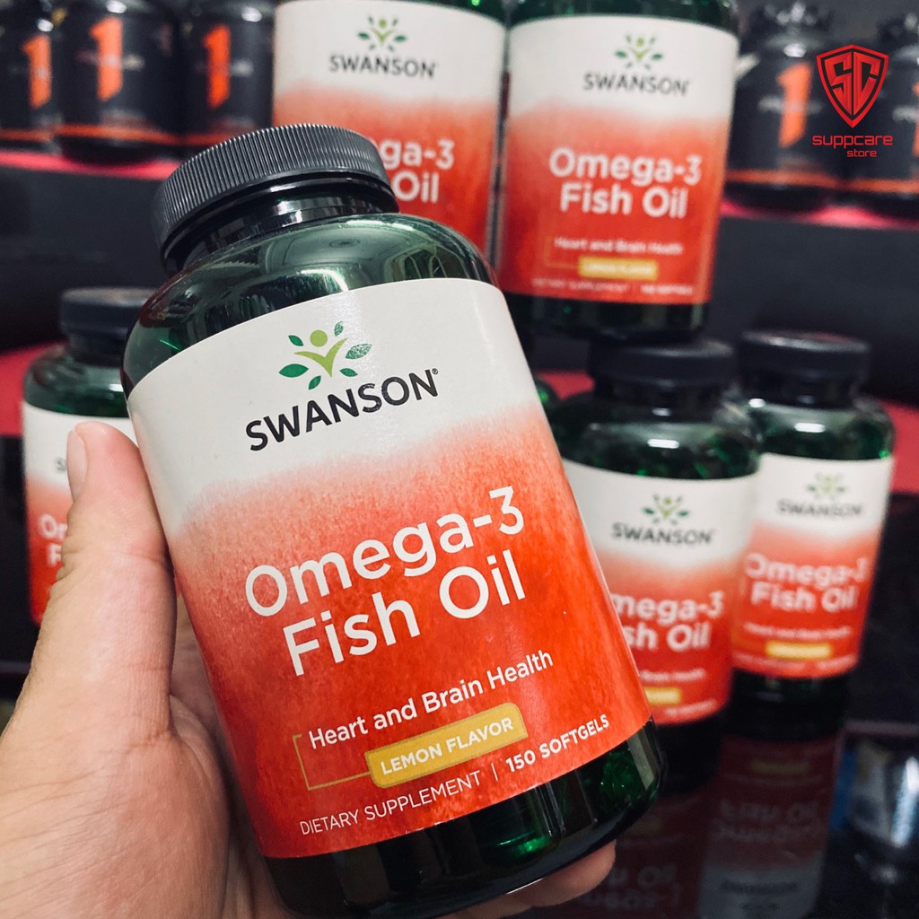 Omega 3 | Dầu Cá Omega 3 Swanson Fish Oil  Hương Chanh - Nhập Khẩu USA