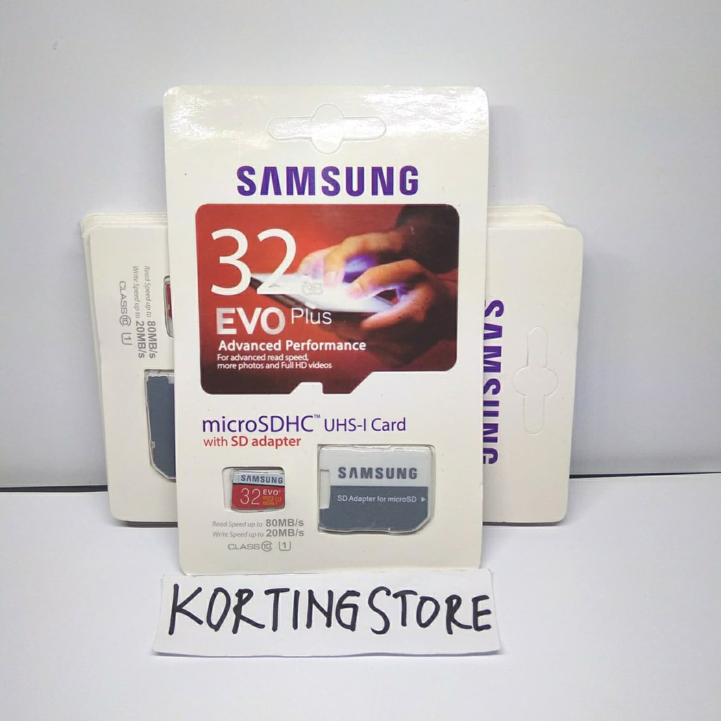 Thẻ Nhớ Micro Sd Mmc Samsung 32gb Evo Plus / Micro Sd