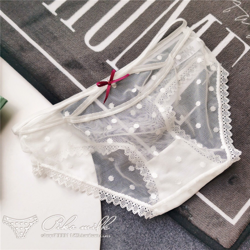 QUẦN LÓT LƯỚI CHẤM BI VANVENE DÂY SAU ĐAN CHÉO PHỐI NƠ XINH XẮN QUẦN CHIP NỮ THÔNG HƠI THOÁNG MÁT Q720 | BigBuy360 - bigbuy360.vn