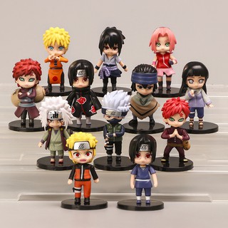 Bộ 12 mô hình Naruto Chibi nhiều nhân vật - Mẫu 2