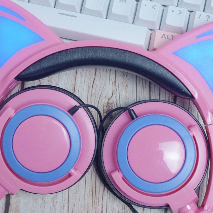TAI NGHE MÈO CAT EARPHONE TTLIFE CÓ LED CỰC XINH ĐA DẠNG MÀU SẮC | BigBuy360 - bigbuy360.vn