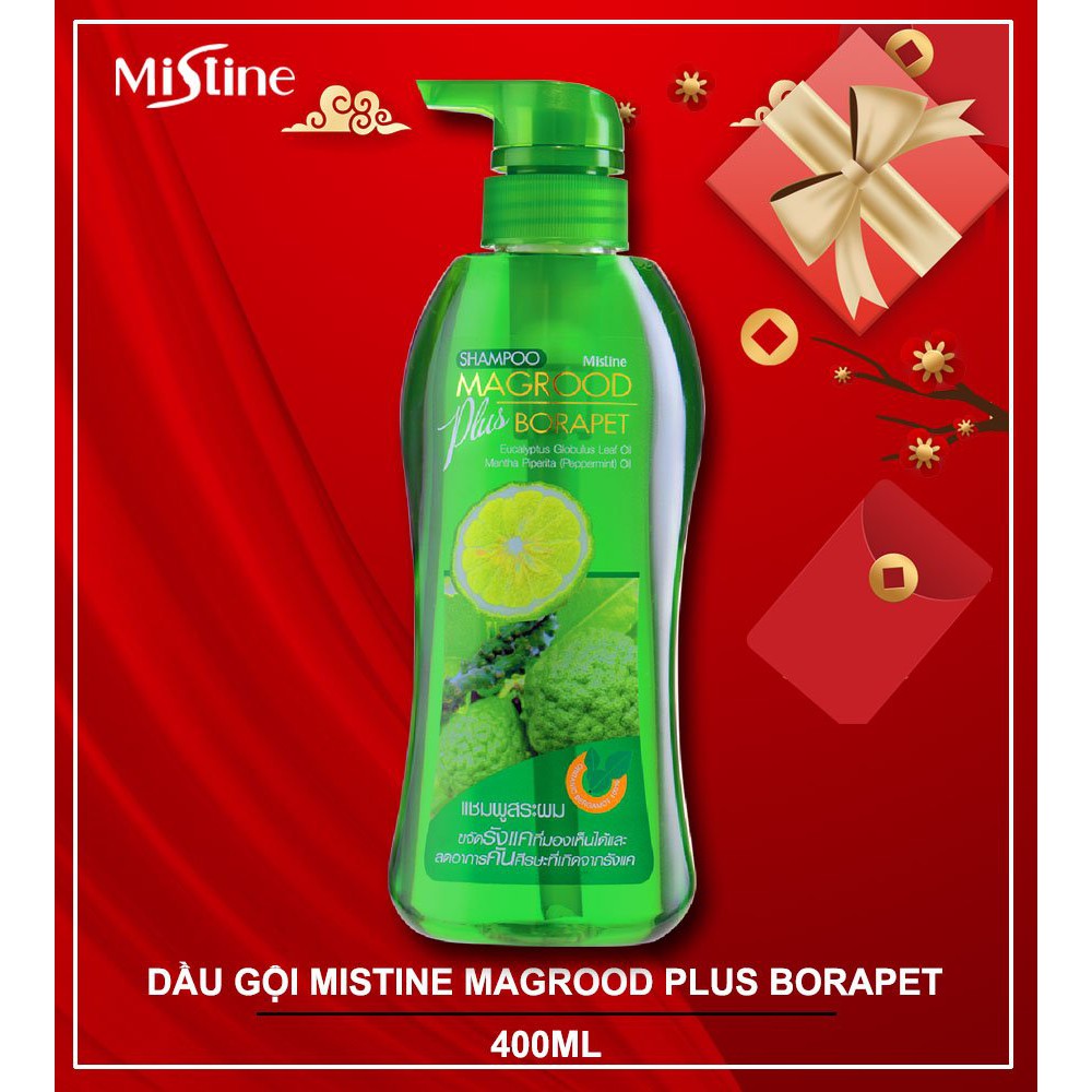 Dầu gội ngăn ngừa gàu Mistine Magrood Plus Borapet Shampoo