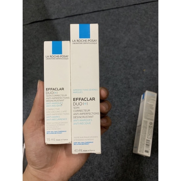Kem Chấm Mụn Duo+ La Roche Posay Effaclar 15ml/40ml giảm mụn, ngăn ngừa vết thâm