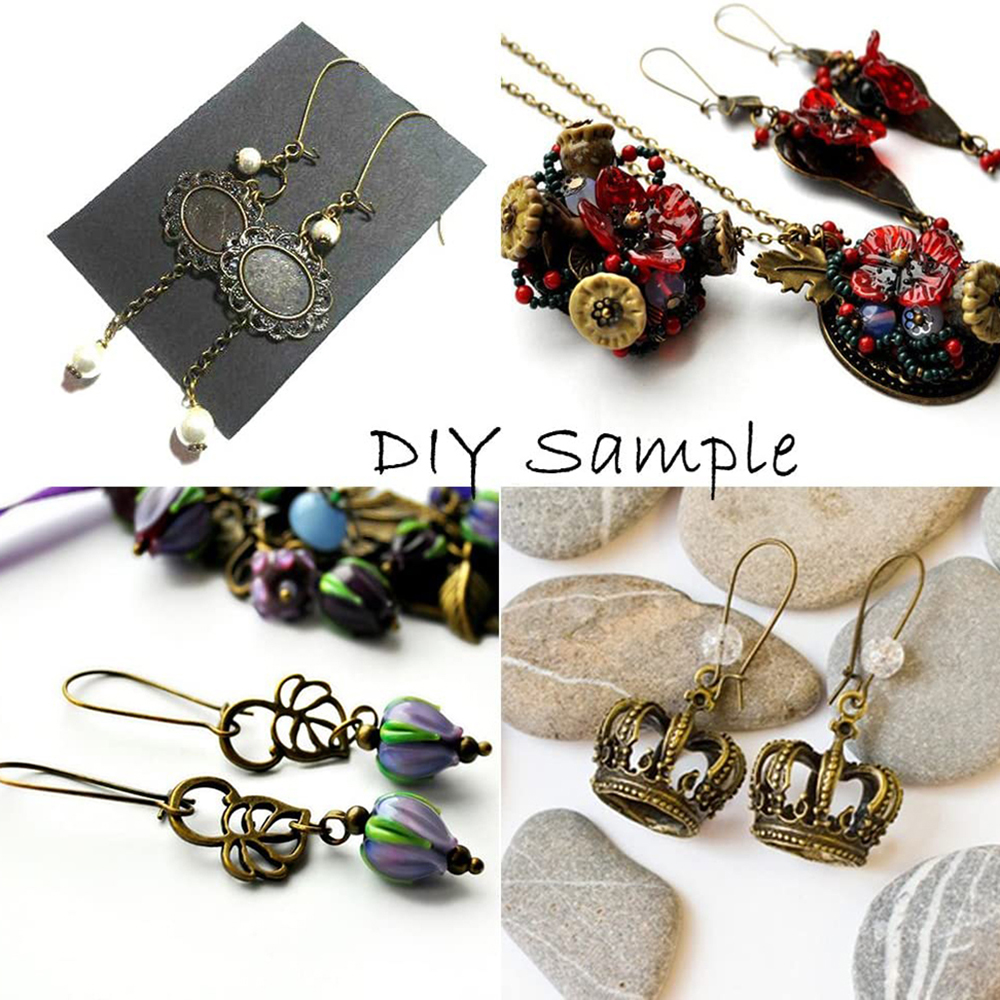 (Hàng Mới Về) Set 20 Móc Khuyên Tai Bằng Đồng Làm Đồ Trang Sức Thủ Công