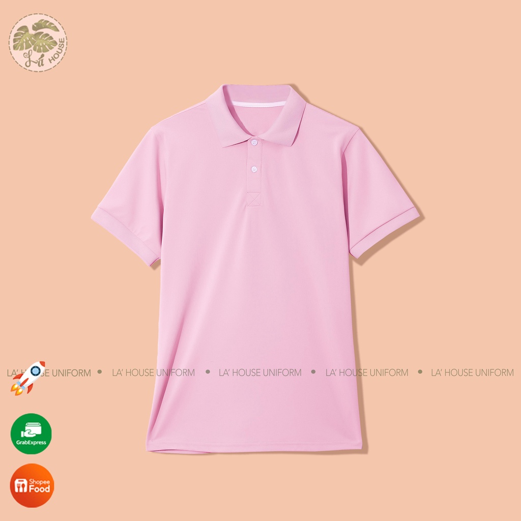 Áo polo đồng phục có cổ bẻ đẹp cao cấp, áo thun nam polo cá sấu màu pastel