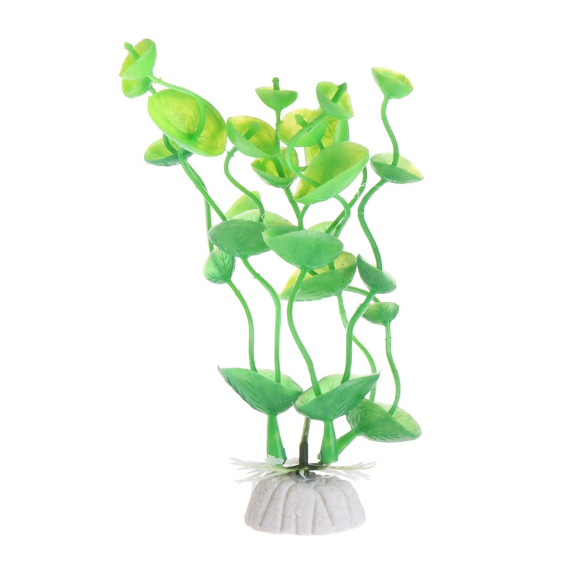 Cây cảnh giả nhiều màu trang trí bể cá