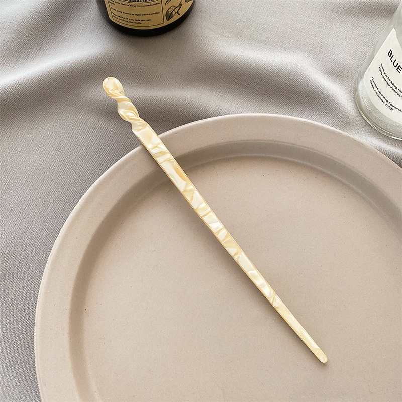 Kẹp Tóc Một Cánh Màu Hổ Phách 19A1510 Phong Cách Hàn Quốc Đơn Giản Dễ Phối Đồ