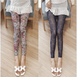 Quần legging phối lưới siêu mỏng dáng ôm co giãn quyến rũ thời trang mùa hè mới cho nữ