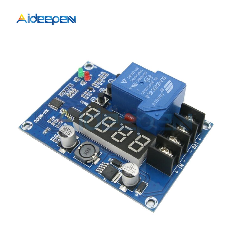 XH-M600 mạch bảo vệ,điều khiển sạc pin,ắc quy tự ngắt DC 6-60V 30A