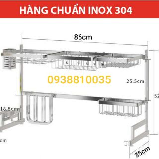 KỆ CHÉN (BÁT) ĐA NĂNG INOX 85cm và 95cm