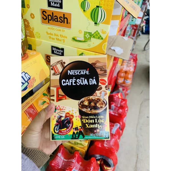 Cà Phê Sữa Đá Nescafe Hộp 240g (10 gói)