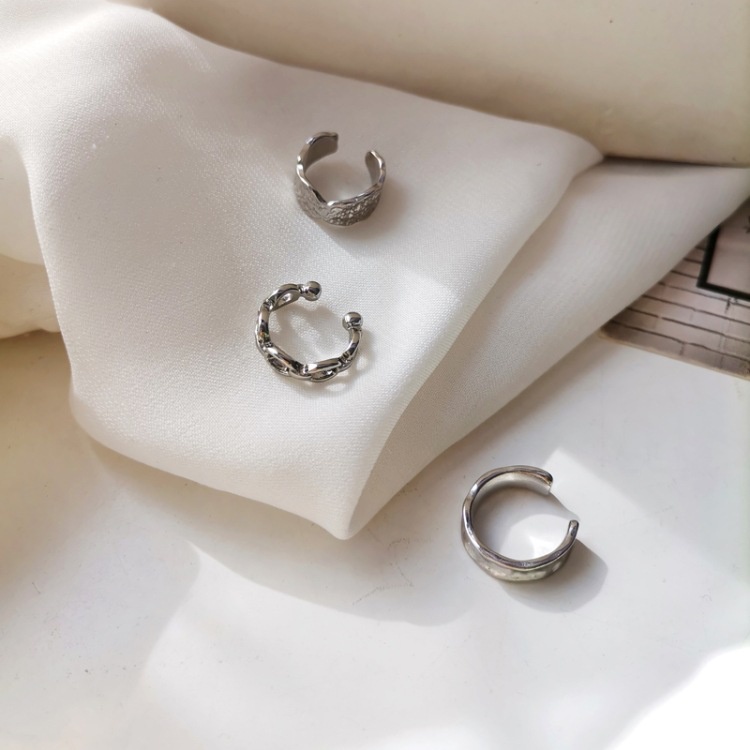 Set 3 khuyên tai kẹp vành một bên không bấm lỗ K223 Leous Accessories