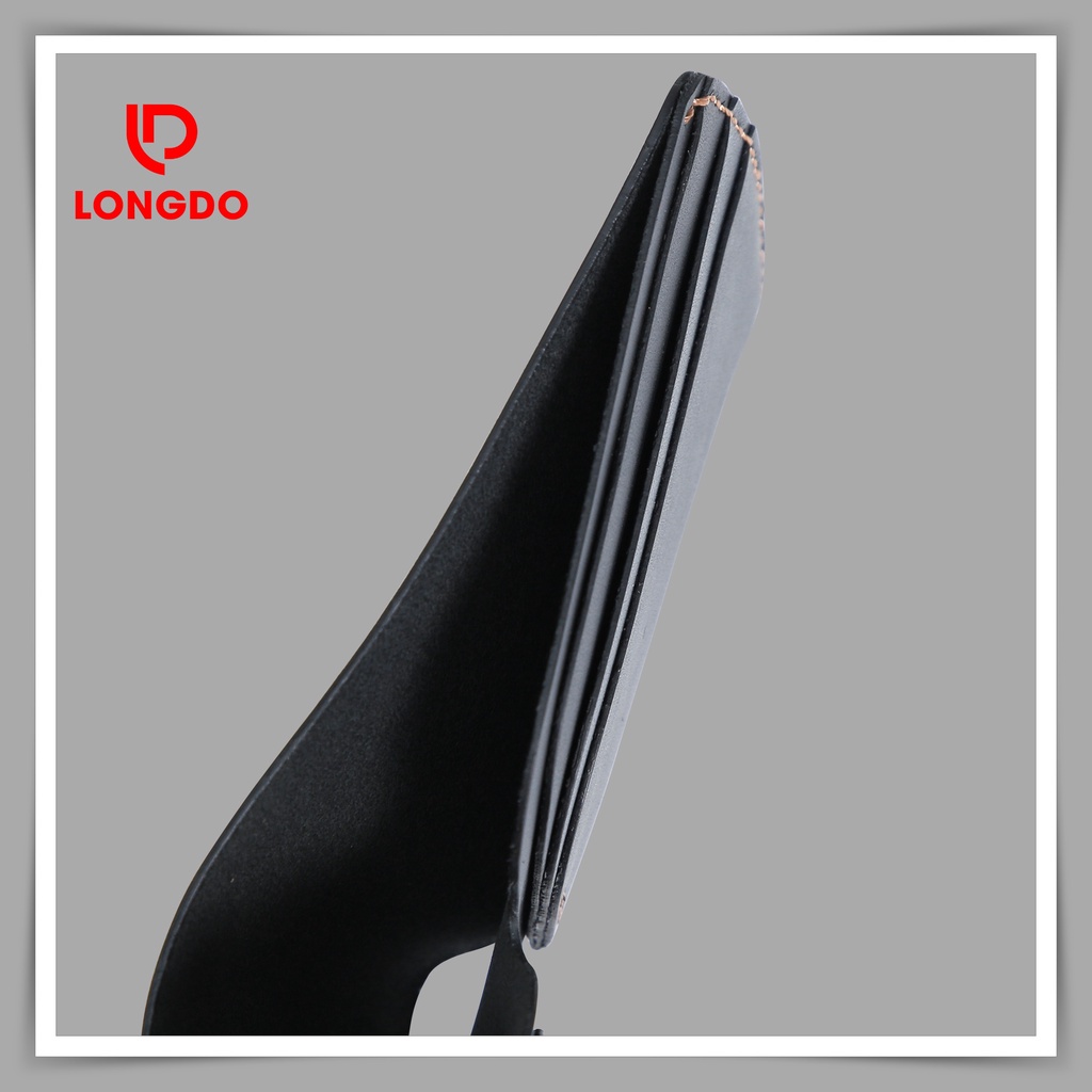 Ví nam da bò thật - Bảo hành 5 năm - Hàng chính hãng thương hiệu Longdo Leather - B04
