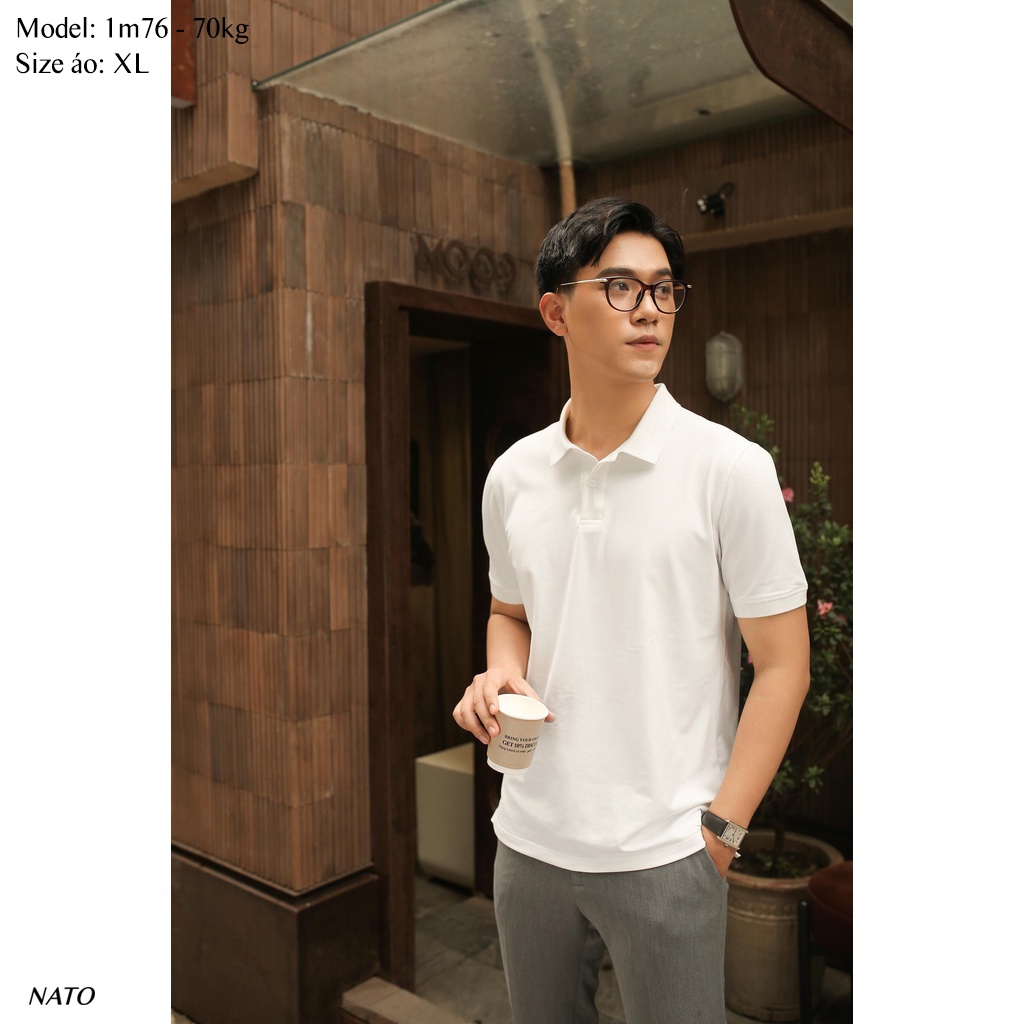 Áo Thun Polo Nam BASIC Vải Cotton Cá Sấu Cao Cấp Basic Đẹp Tay Ngắn Có Cổ Màu Trắng Đen Đỏ Xanh Navy Trơn Họa Tiết NATO